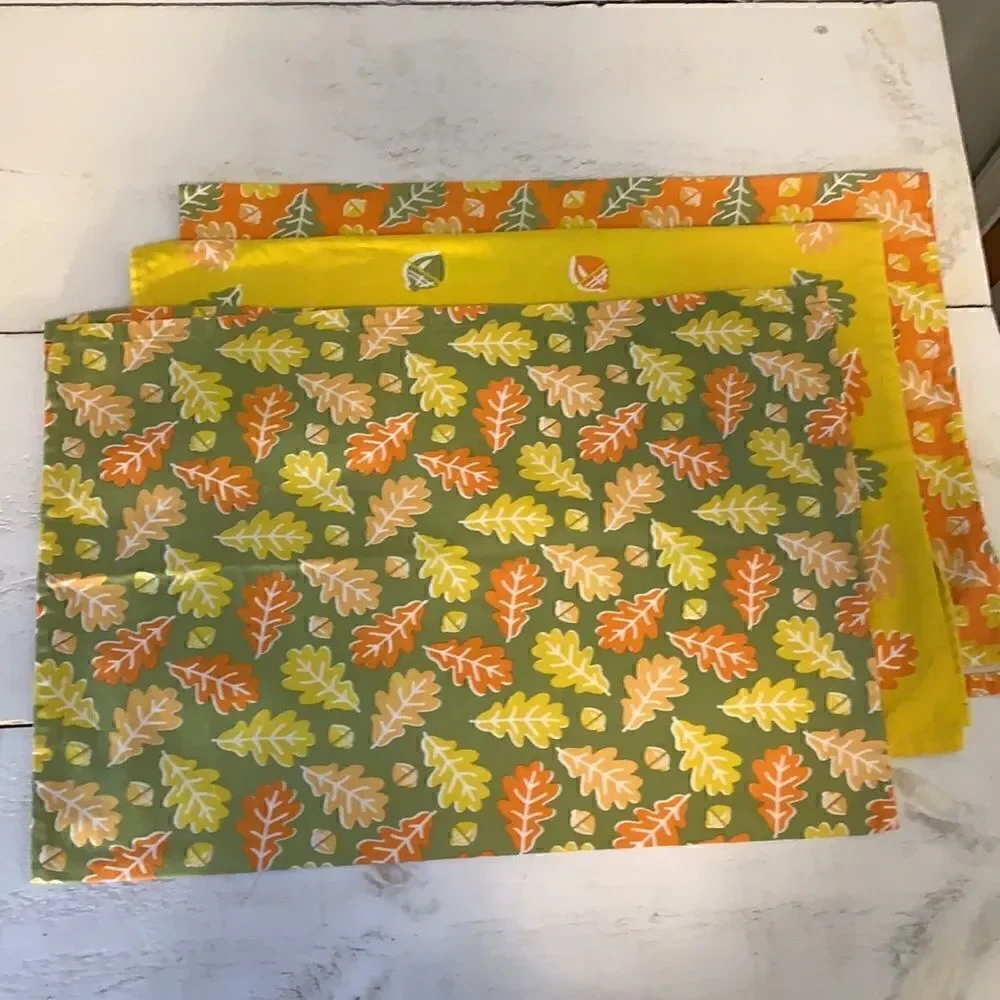 Martha Stewart Decorative Leaf Table Napkins